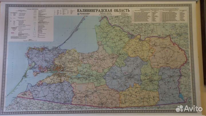 Карта Калининградской области