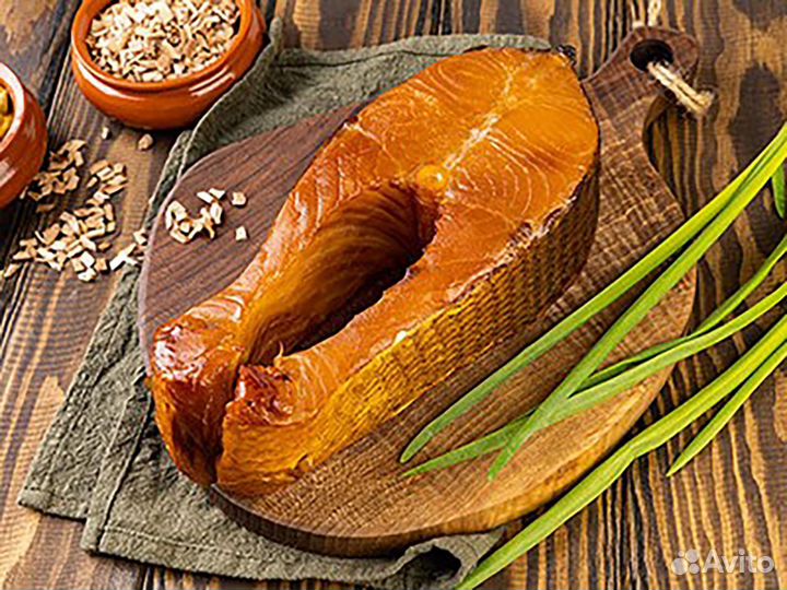 Стейки из лососевых пород рыб холодного копчения