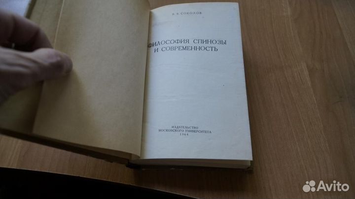 7205 Соколов В.В. Философия Спинозы и современнос