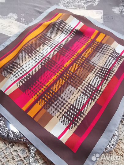 Шейный платок Клетка стильный