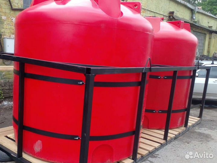 Емкость пластиковая для воды кас жку кассеты 5тонн