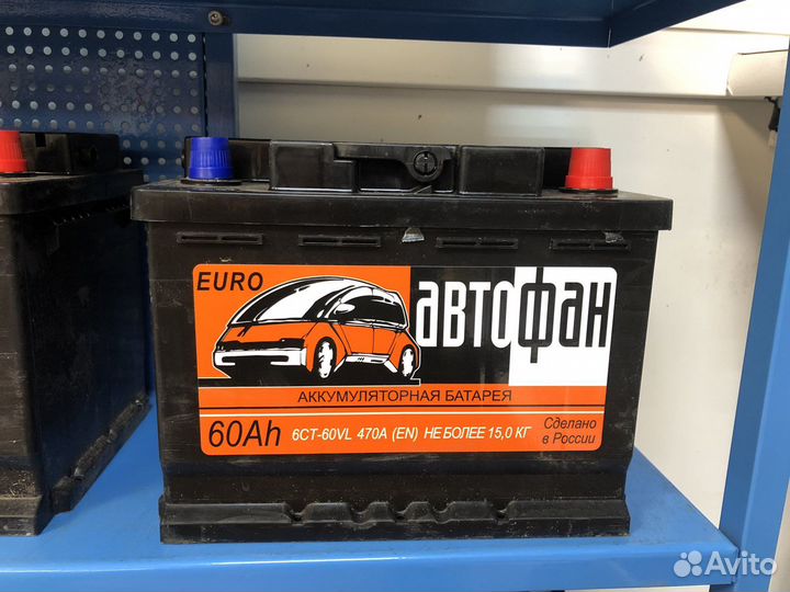 Аккумулятор Автофан 60 А/ч обратная полярность