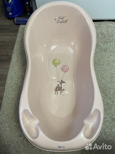 Детская ванночка с горкой и подставкой
