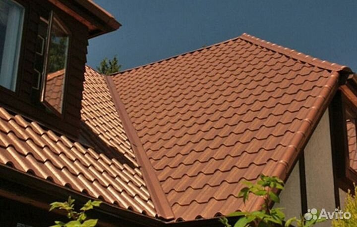 Двухскатная металлочерепица