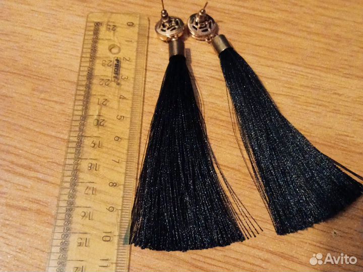 Серьги с кисточками
