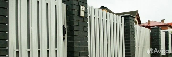 Шахматный штакетник