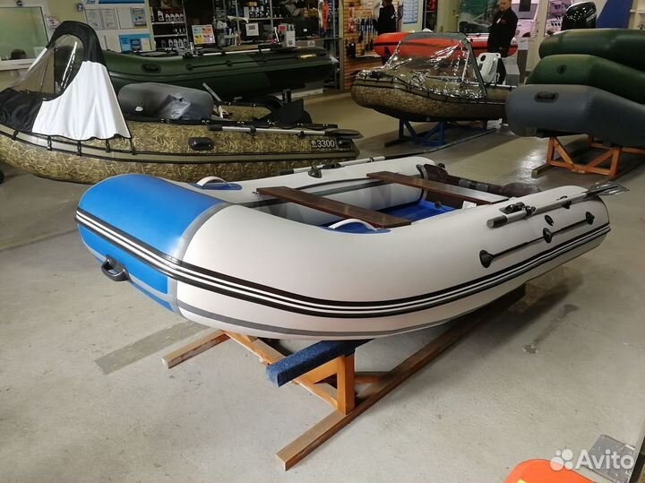 Лодка Orca 305 нд синяя