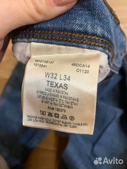 Мужские джинсы wrangler texas w32 l34