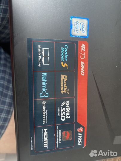 Игровой ноутбук msi 17 3