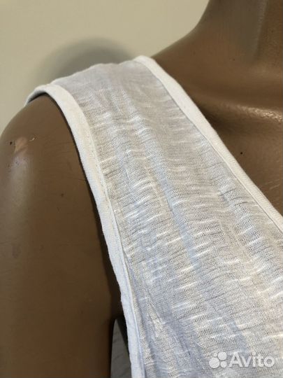 Туника Майка белая ракушками