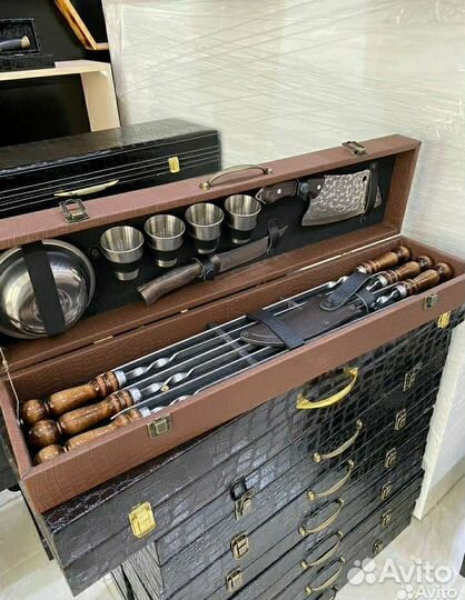 Шашлычный набор подарочный набор шампуров