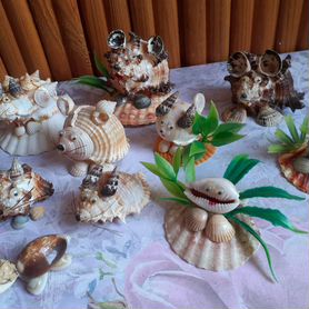 Детские поделки из РАКУШЕК/ Kids crafts made ​​of shells