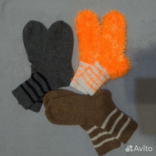 Вязаные носки ручная работа