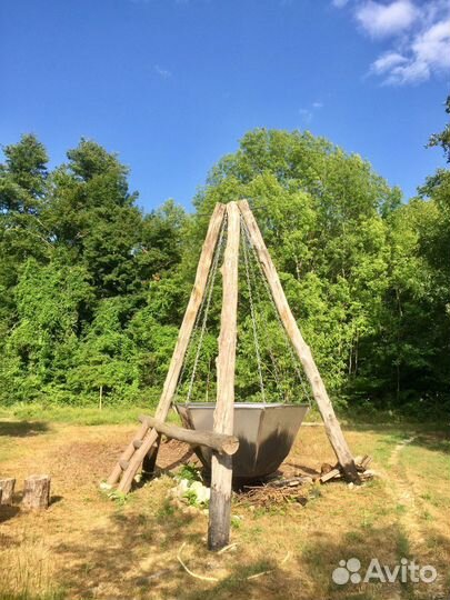 Баня на дровах с купелью