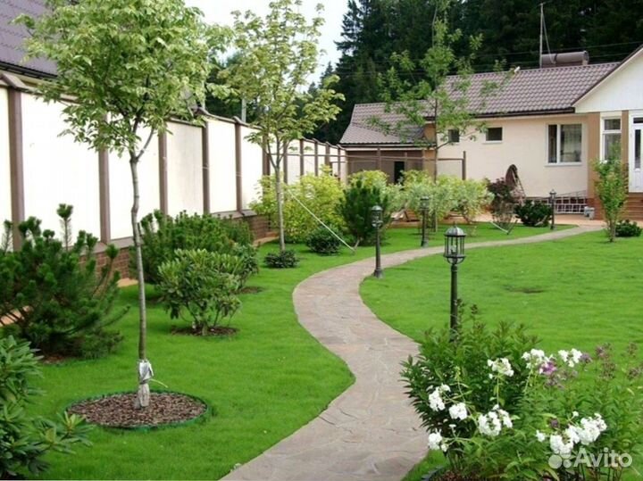 Рулонный газон Premium. Доставка, укладка