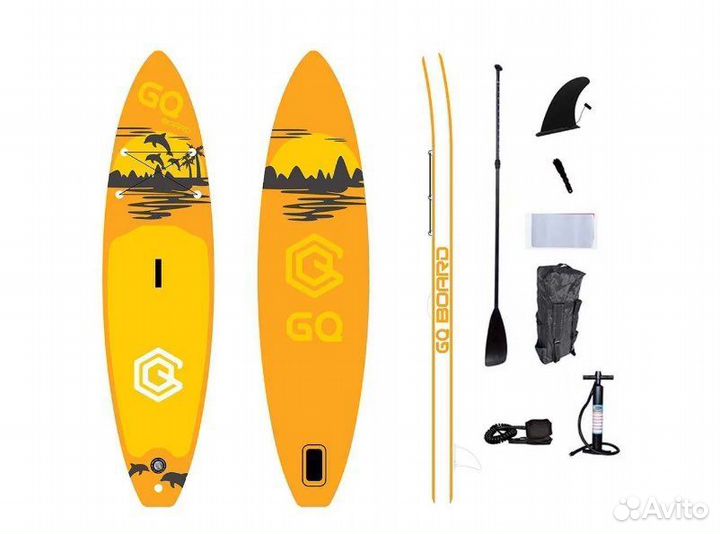 Sup board gq оранжевый - 320 см - комплект