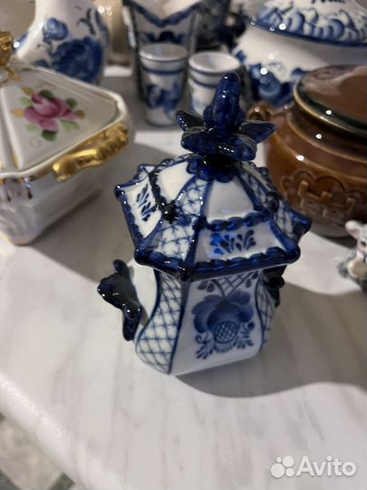 Фарфоровая посуда гжель