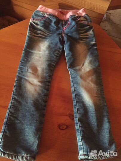 Джинсы утепленные для девочки