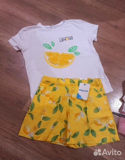 Летние фирменные вещи 128