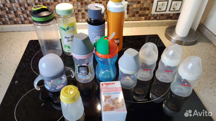 Бутылочки детские, ниблеры, посуда для прикорма