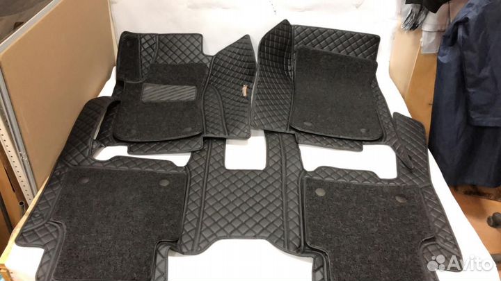 3D Коврики Mitsubishi Pajero Sport 4 из Экокожи