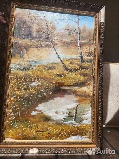 Картина маслом на холсте пейзаж
