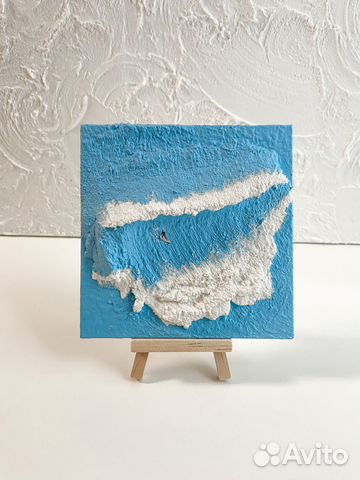 Серфинг, картина с морем серф текстурная