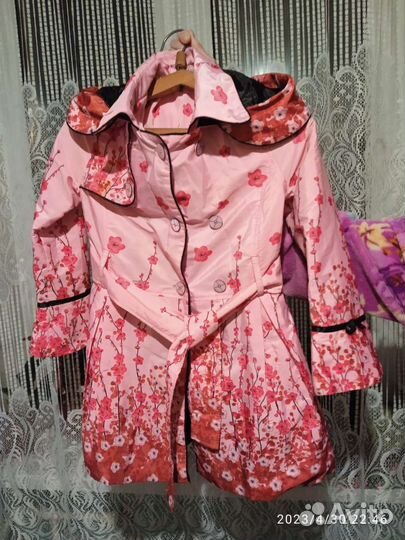 Плащ для девочки 7-10 лет