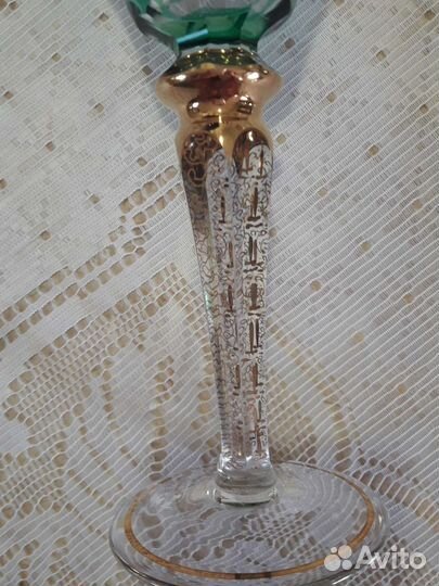 Фужеры Чешский цветной хрусталь