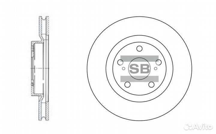 SD4021 диск тормозной передний Toyota RAV4 2.0