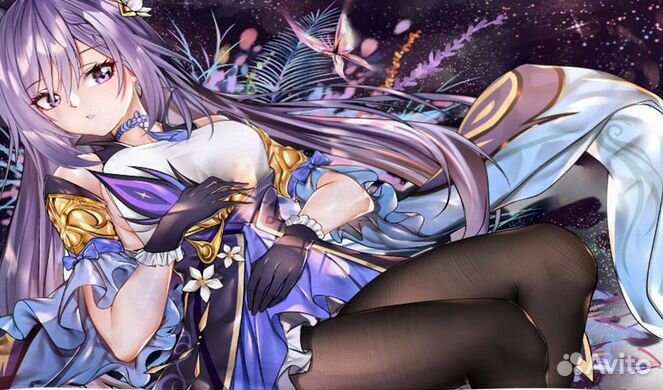 Полотенце пляжное микрофибра новое Genshin