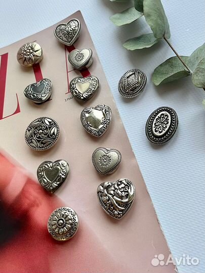 Винтажные накладки на пуговицы