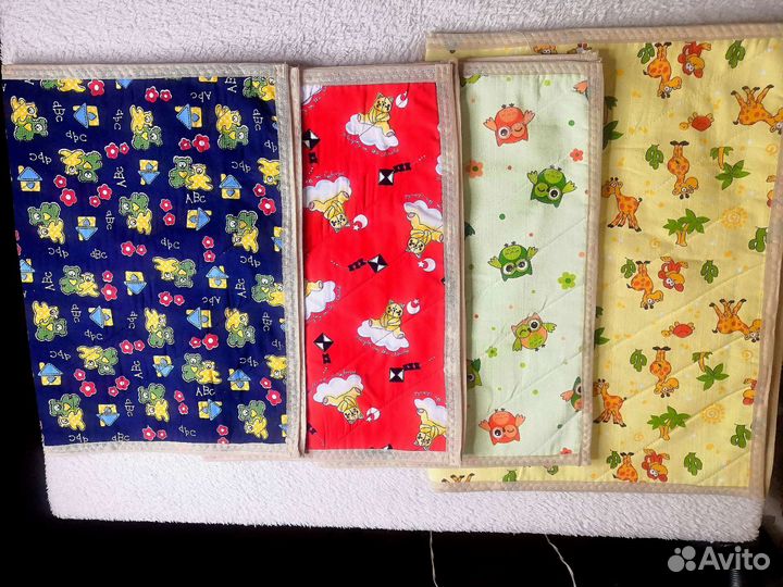 Пеленки непромокаемые впитывающие, многоразовые