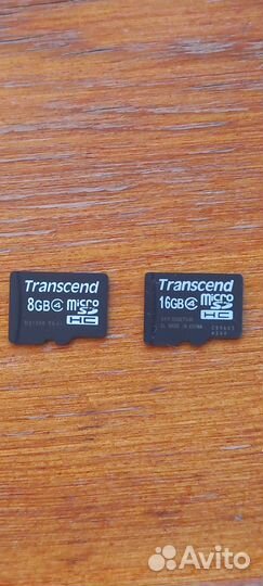Карта памяти MicroSD 16 GB Transcend