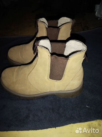 Полусапоги зимние. Уни секс.38р. Нубук
