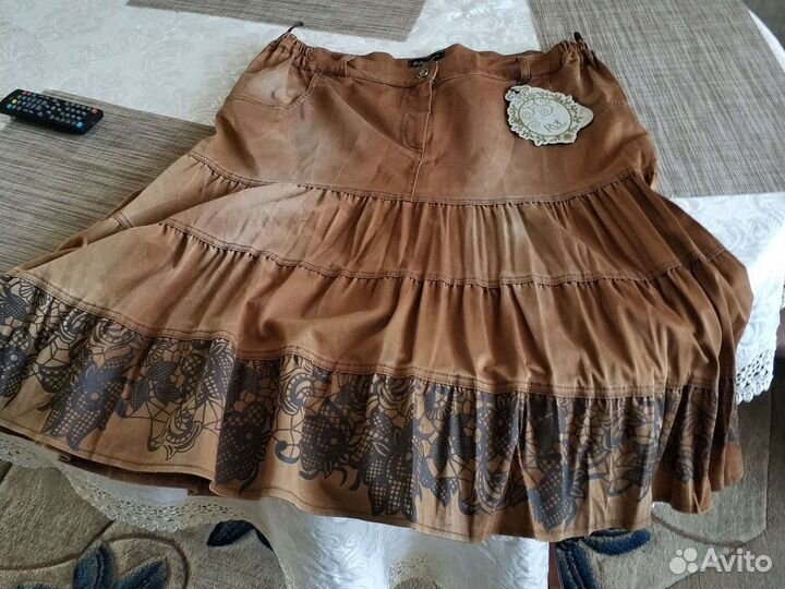 Джинсовая юбка новая 52 размер