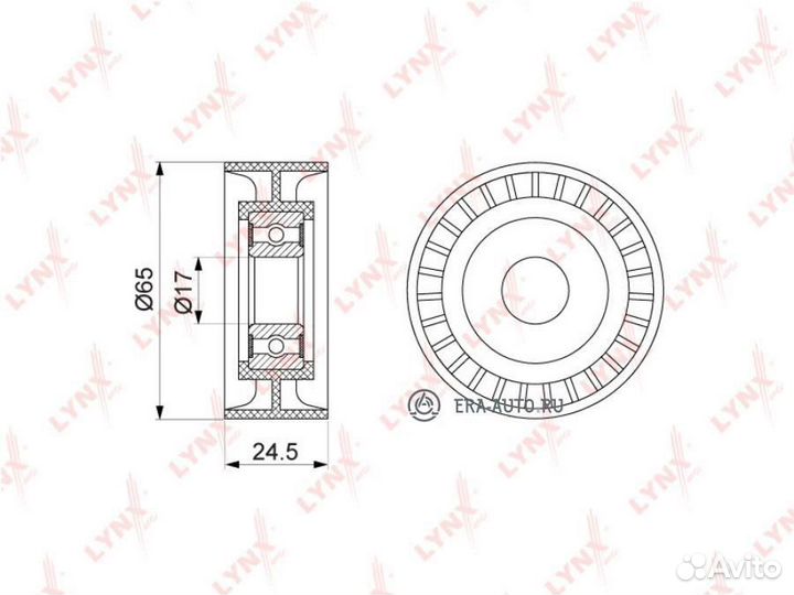 Lynxauto PB5139 Ролик натяжной приводного ремня