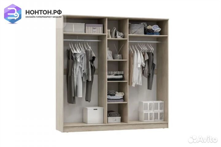 Шкаф Мартина 5-дверный белый / дуб сонома