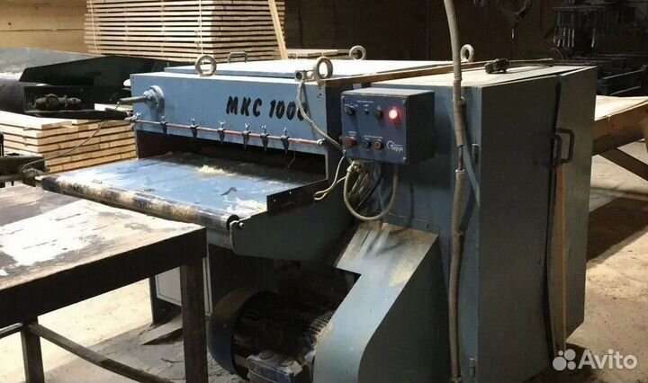 Дисковый многопильный кромкообрезной станок б/у