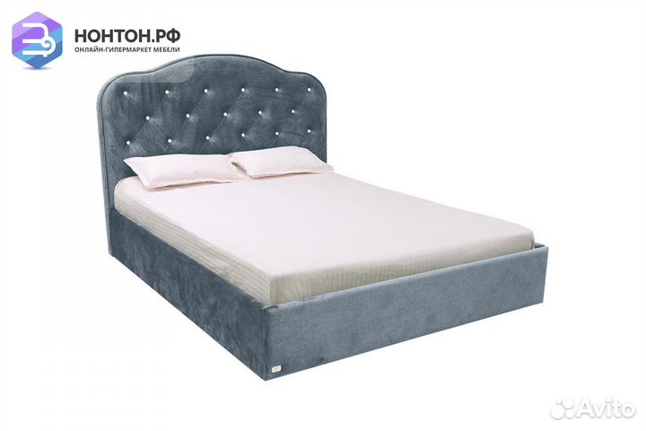 Кровать Николь темно-серая