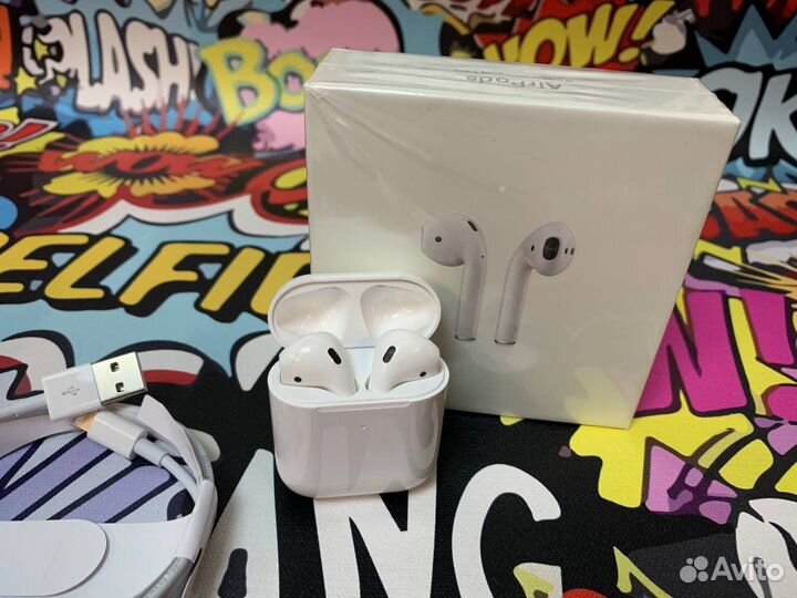 AirPods 2 Премиум (чехол в подарок; гарантия;)