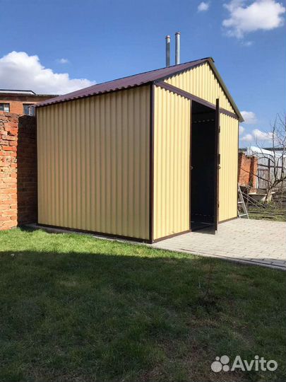 Оцинкованные гаражи ракушки