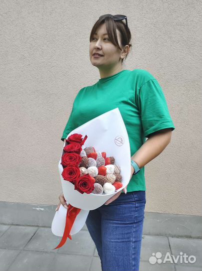 Букет из клубники в шоколаде