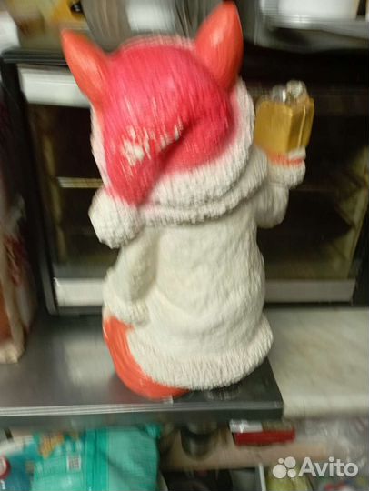 Гипсовая фигура лисы б.у