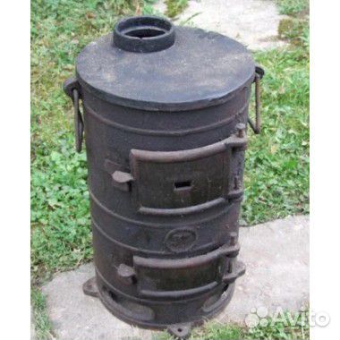 Печь чугунная Буржуйка восстановленная