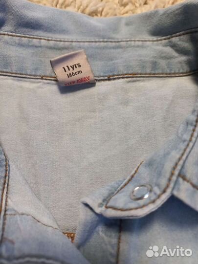 Джинсовая рубашка Benetton