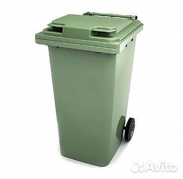 Контейнер для мусора 120 л с крышкой