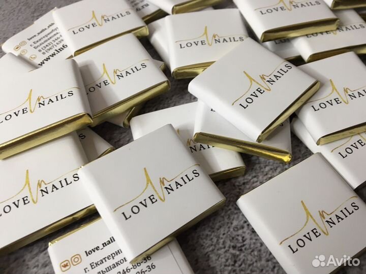 Брендированный шоколад с логотипом оптом на заказ