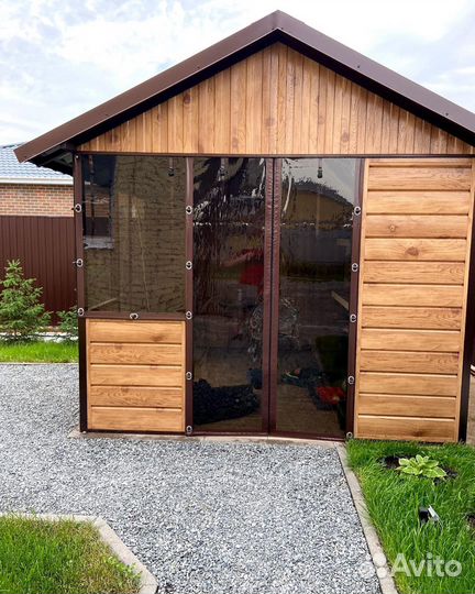 Мягкие окна для беседки