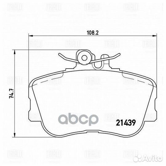 PF 4268 колодки дисковые передние с антискрип